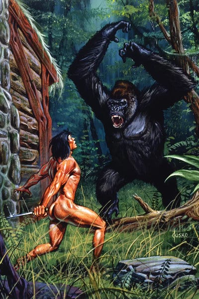 Joe Jusko: Tarzan of the Apes®: Bolgani Attack by Joe Jusko