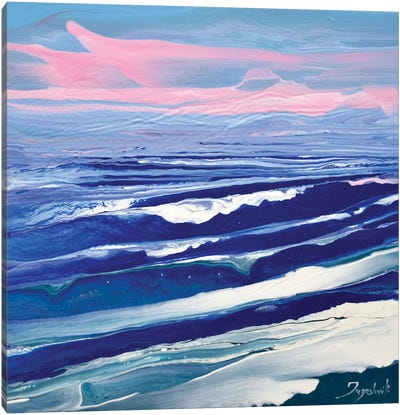 Pink And Blue III Canvas Art Print - Jacob Jugashvili