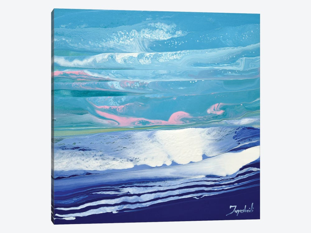Pink And Blue I by Jacob Jugashvili 1-piece Canvas Artwork