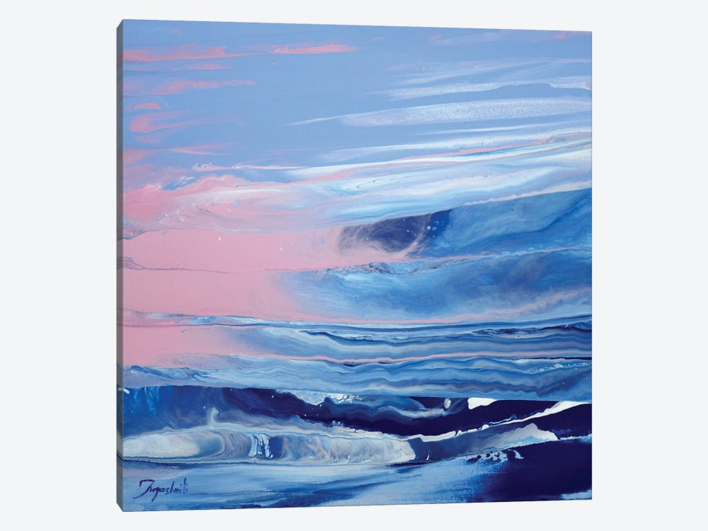 Pink And Blue VII by Jacob Jugashvili 1-piece Canvas Print