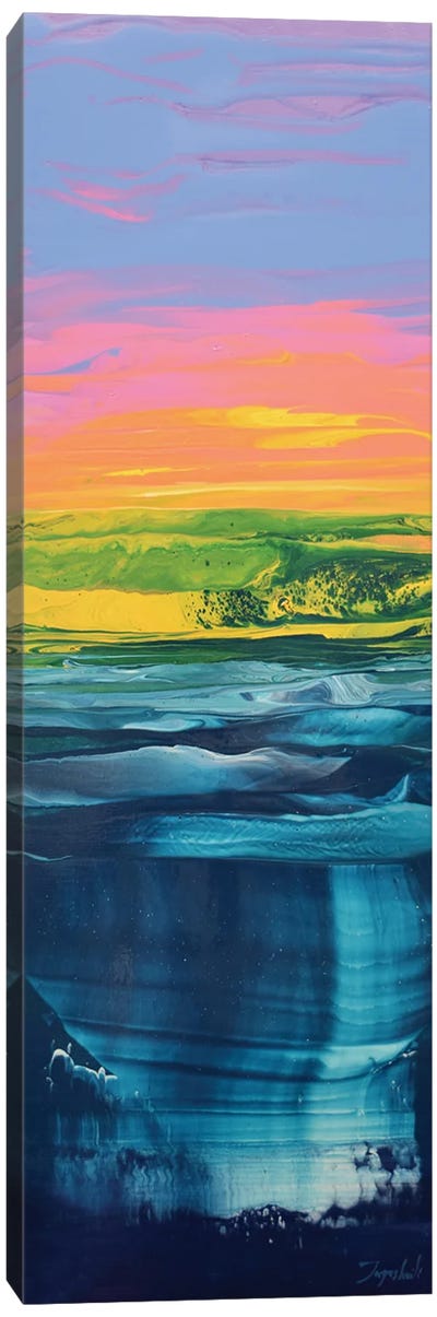 The Turquise Waters II Canvas Art Print - Jacob Jugashvili