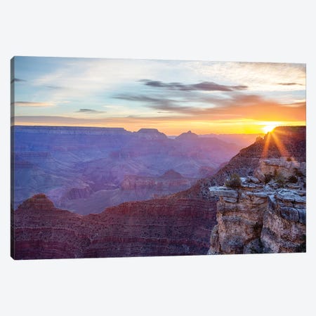 Arizona, Grand Canyon National Park, South Rim, Mather Point, Sunrise Canvas Print #JJW20} by Jamie & Judy Wild Art Print