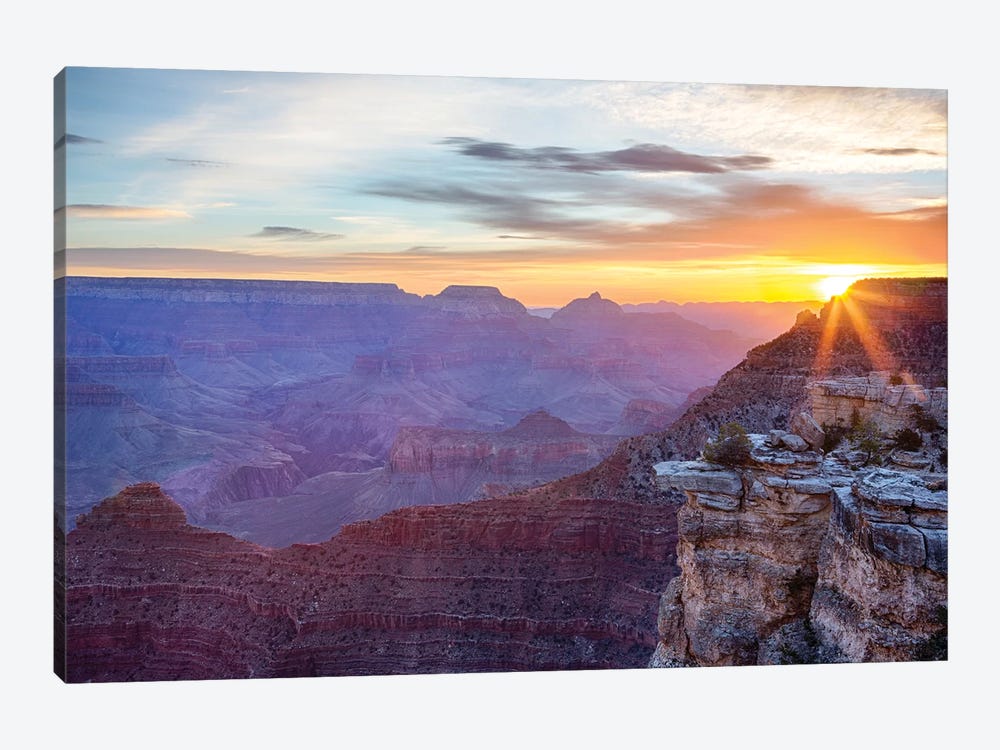 Arizona, Grand Canyon National Park, South Rim, Mather Point, Sunrise by Jamie & Judy Wild 1-piece Canvas Artwork