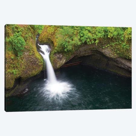 Oregon, Columbia River Gorge National Scenic Area, Punch Bowl Falls Canvas Print #JJW33} by Jamie & Judy Wild Canvas Wall Art