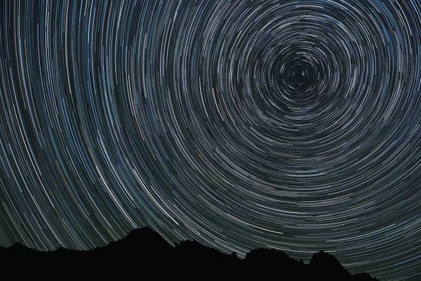 Washington: Washington State, Alpine Lakes Wilderness, Ingalls Pass, Star trails around Polaris by Jamie & Judy Wild