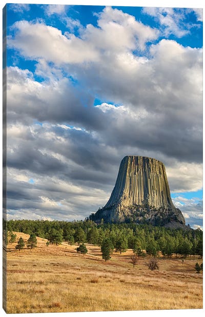 Wyoming, Devils Tower National Monument, Devils Tower Canvas Art Print