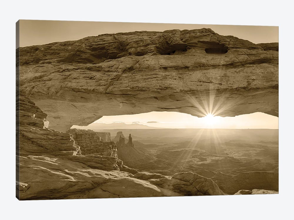 USA, Utah. Canyonlands National Park, Island in the Sky, Mesa Arch, sunrise. by Jamie & Judy Wild 1-piece Canvas Print