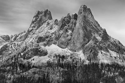 USA, Washington State. Okanogan National Forest, North Cascades, Liberty Bell and Early Winters Spires. by Jamie & Judy Wild art print