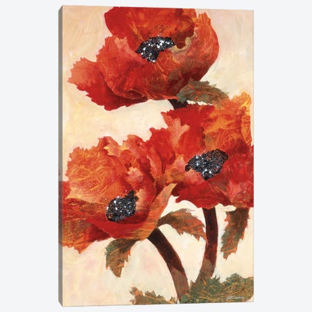 Poppies I Canvas Print #JKA2} by Joyce Kamikura Canvas Print