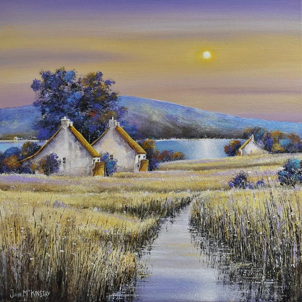 Houses: Estuary Glow by John Mckinstry