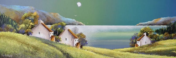 Contemporary Coastal: Moonlight Green by John Mckinstry