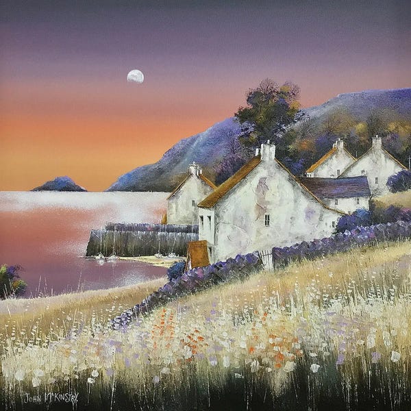 Cozy Cottage: Harbour Calm by John Mckinstry