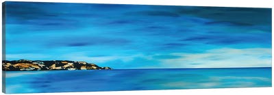 Looking North Canvas Art Print - Blue Abstract Art