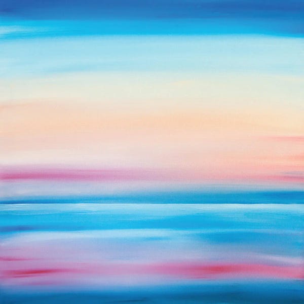 Jack Story: Pink Dusk On The Water by Jack Story