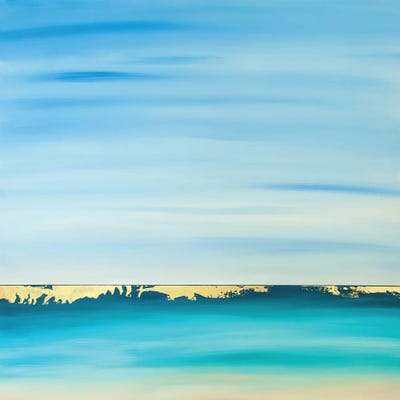 Shimmering Horizon by Jack Story framed canvas print