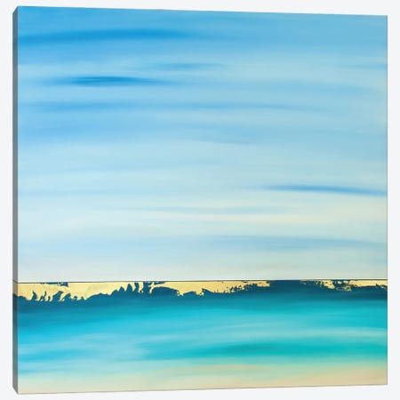 Shimmering Horizon Canvas Print #JKS23} by Jack Story Canvas Wall Art