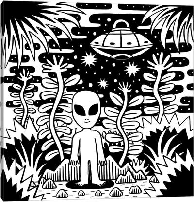 Little Alien Canvas Art Print - Jack Teagle