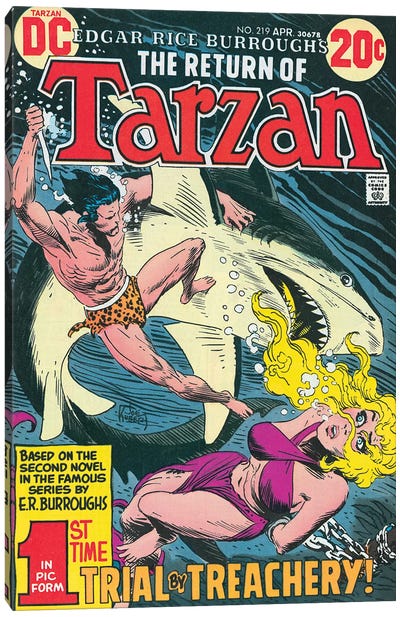 DC Tarzan® No 219 Canvas Art Print - The Edgar Rice Burroughs Collection