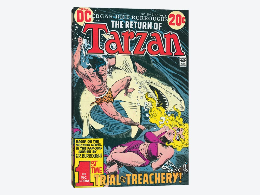 DC Tarzan® No 219 by Joe Kubert 1-piece Canvas Artwork