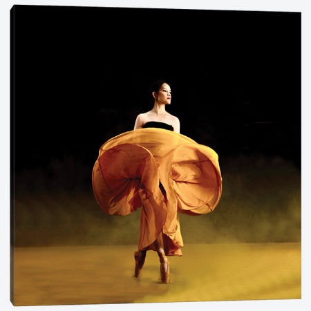 Ballerina Danceras Canvas Print #JKW1} by Agus Adriana Canvas Artwork