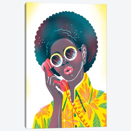 Phone Call Canvas Print #JKY16} by Jordan Kay Canvas Art