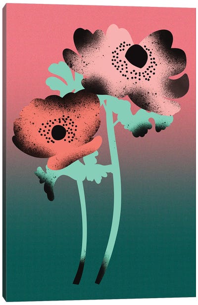 Anemone Flowers Canvas Art Print - Jordan Kay
