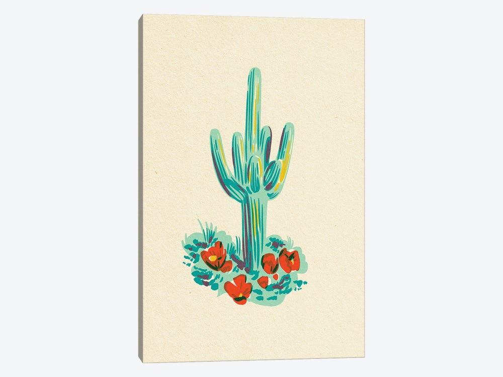 Saguaro Cactus by Jordan Kay 1-piece Canvas Artwork