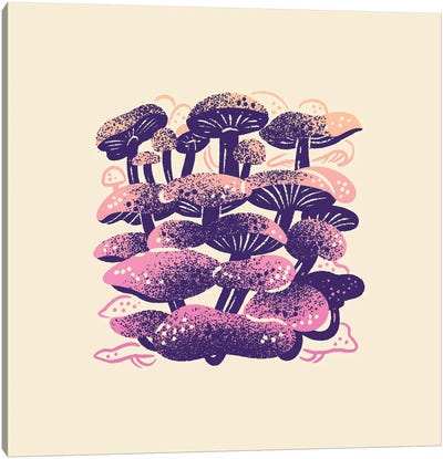 Mushrooms Canvas Art Print - Jordan Kay