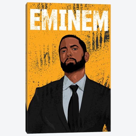 Eminem Canvas Print #JKZ10} by Johnktrz Canvas Art