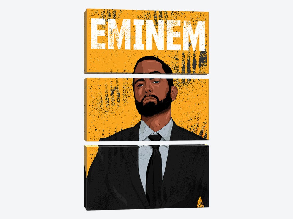 Eminem by Johnktrz 3-piece Canvas Art