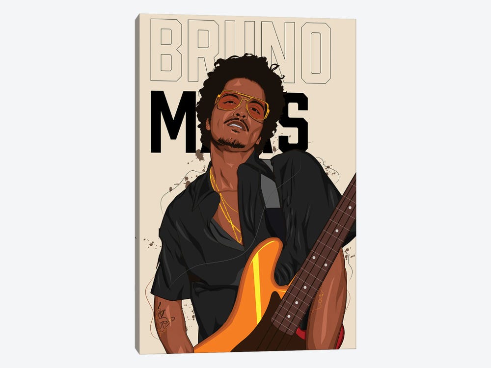 Bruno Mars by Johnktrz 1-piece Canvas Art