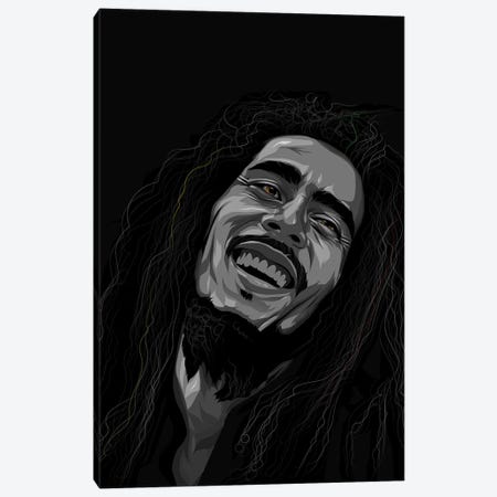 Bob Marley Canvas Print #JKZ18} by Johnktrz Canvas Art