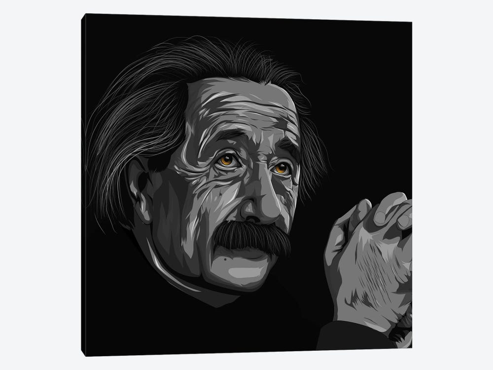 Albert Einstein by Johnktrz 1-piece Canvas Print
