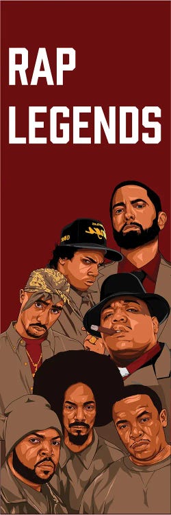 Rap Legends II by Johnktrz wall art