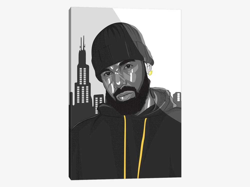 Drake I by Johnktrz 1-piece Canvas Wall Art