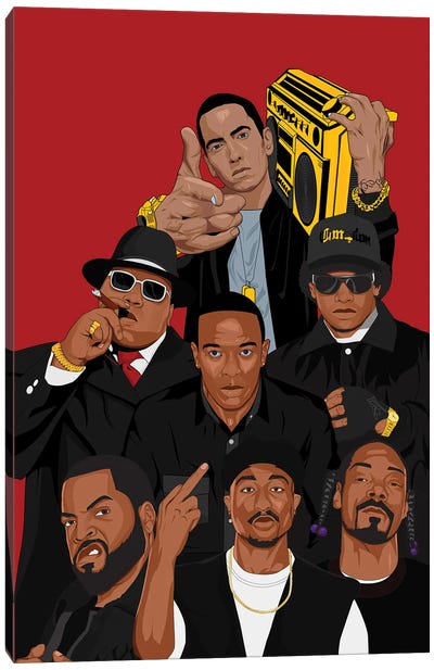 Rap Legends III Canvas Art Print - Wisdom Art