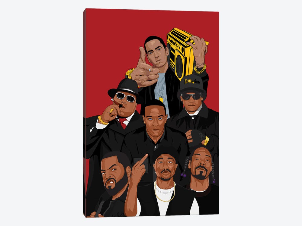 Rap Legends III by Johnktrz 1-piece Canvas Print