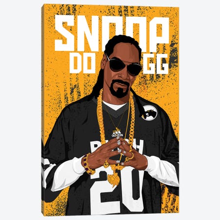 Snoop Dogg Canvas Print #JKZ34} by Johnktrz Canvas Art Print