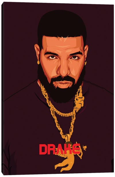 Drake Canvas Art Print - Johnktrz