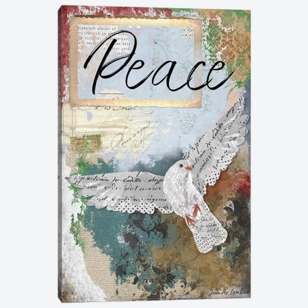 Peace Dove Canvas Print #JLB105} by Jennifer Lambein Canvas Art Print