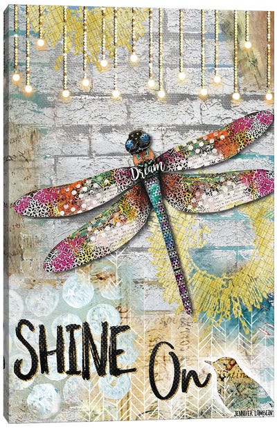 Shine On Canvas Art Print - Dragonfly Art