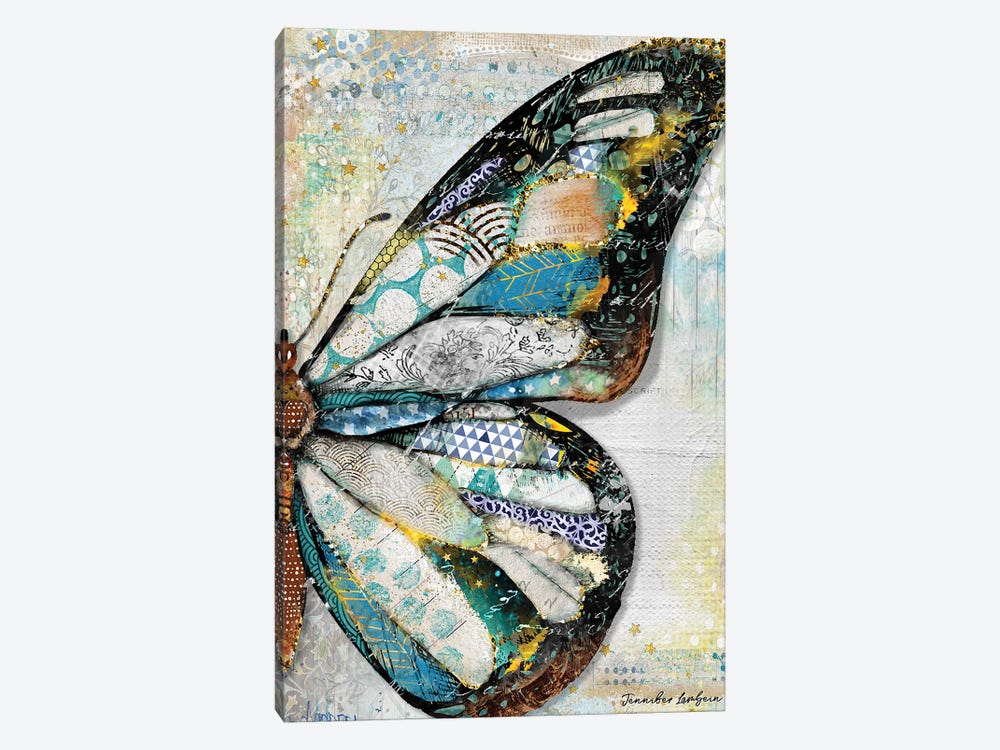 Starlight Butterfly Wing by Jennifer Lambein 1-piece Canvas Wall Art