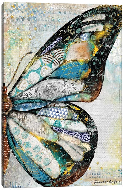 Starlight Butterfly Canvas Art Print - Jennifer Lambein