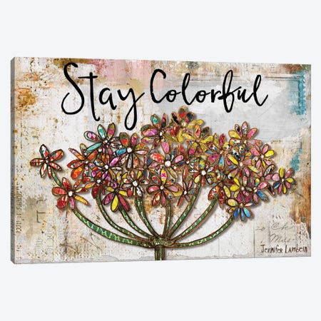 Stay Colorful Canvas Print #JLB113} by Jennifer Lambein Canvas Print
