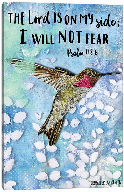 The Lord Is On My Side Canvas Art Print - Jennifer Lambein
