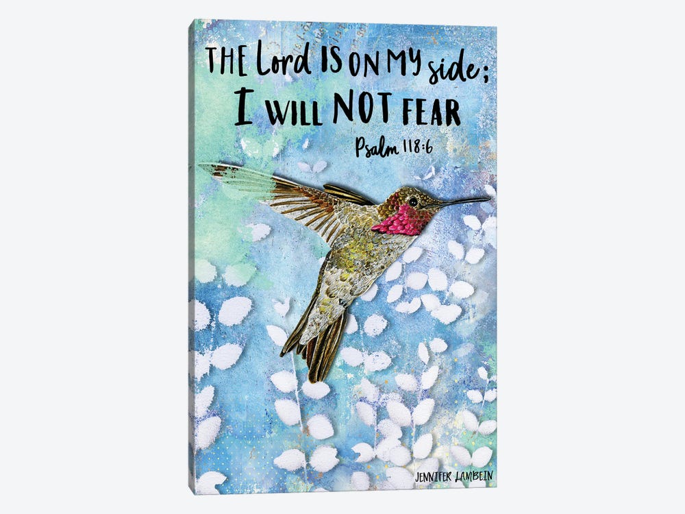 The Lord Is On My Side by Jennifer Lambein 1-piece Canvas Print