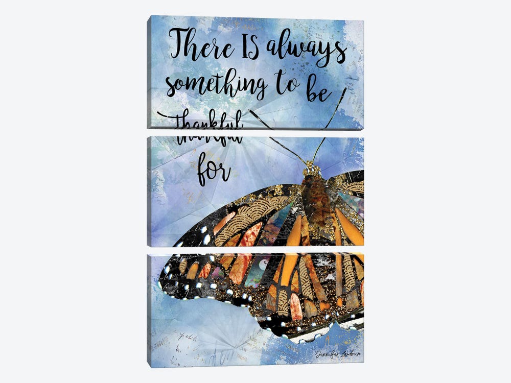 Be Thankful by Jennifer Lambein 3-piece Canvas Print