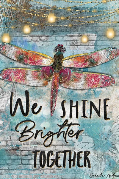 We Shine Brighter Together by Jennifer Lambein art print