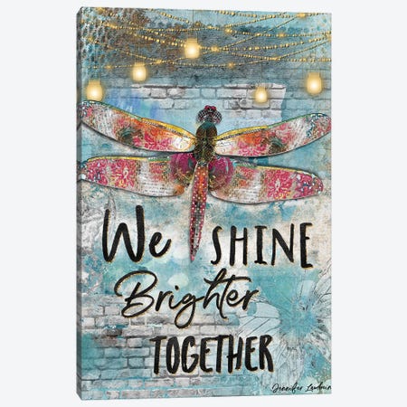 We Shine Brighter Together Canvas Print #JLB125} by Jennifer Lambein Art Print