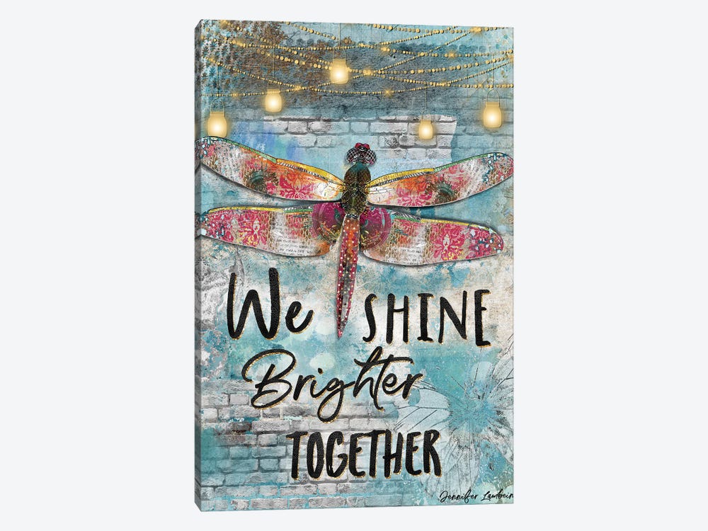 We Shine Brighter Together by Jennifer Lambein 1-piece Canvas Art